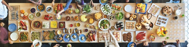 De Menigte van de brunchkeus het Dineren Voedselopties die Concept eten stock fotografie De Menigte van de brunchkeus het Dineren Voedselopties die Concept eten stock fotografie