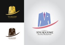 De Mensenembleem van het kostuumjasje vector illustratie De Mensenembleem van het kostuumjasje vector illustratie