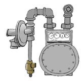 De Meter van het gas stock illustratie De Meter van het gas stock illustratie