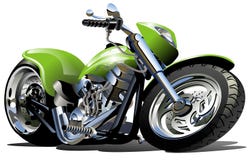 De Motorfiets van het beeldverhaal vector illustratie De Motorfiets van het beeldverhaal vector illustratie