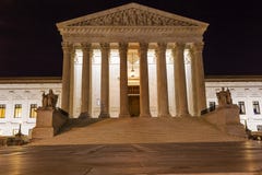 De Nacht van het Hooggerechtshofcapitol hill van de V.S. speelt Washington DC mee stock afbeelding De Nacht van het Hooggerechtshofcapitol hill van de V.S. speelt Washington DC mee stock afbeelding