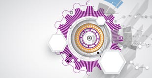 De nieuwe toekomstige abstracte achtergrond van het technologieconcept stock illustratie De nieuwe toekomstige abstracte achtergrond van het technologieconcept stock illustratie