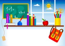 De nouveau à l'école illustration libre de droits De nouveau à l'école illustration libre de droits