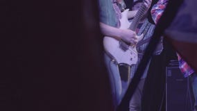 7 de octubre de 2016, Rusia, Moscú, estruendo travieso de la banda de rock de la música de concierto 7 de octubre de 2016, Rusia, Moscú, estruendo travieso de la banda de rock de la música de concierto