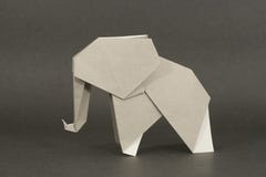 De Olifant van de origami De Olifant van de origami