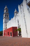 De Onze Dame van de Onbevlekte Ontvangeniskathedraal Campeche, me royalty-vrije stock afbeelding De Onze Dame van de Onbevlekte Ontvangeniskathedraal Campeche, me royalty-vrije stock afbeelding