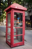 De openbare telefooncel van Shanghai stock fotografie De openbare telefooncel van Shanghai stock fotografie