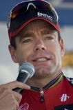 De oro, CO - 28 de agosto: Favorable ciclista australiano Cadel imagen de archivo libre de regalías De oro, CO - 28 de agosto: Favorable ciclista australiano Cadel imagen de archivo libre de regalías