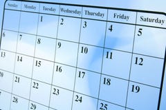 De Pagina van de kalender royalty-vrije stock afbeelding De Pagina van de kalender royalty-vrije stock afbeelding