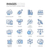 De Pictogrammen van lijnbeelden royalty-vrije illustratie De Pictogrammen van lijnbeelden royalty-vrije illustratie