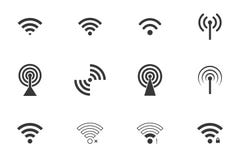 De pictogrammen van Wifi