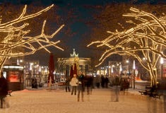 De piekKerstmis van Berlijn brandenburger royalty-vrije stock afbeelding De piekKerstmis van Berlijn brandenburger royalty-vrije stock afbeelding