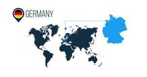 De plaats moderne vectorkaart van Duitsland voor infographics Alle wereldlanden zonder namen Duitsland om vlag in de kaartspeld o stock illustratie De plaats moderne vectorkaart van Duitsland voor infographics Alle wereldlanden zonder namen Duitsland om vlag in de kaartspeld o stock illustratie