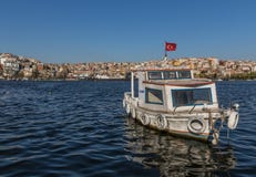 De prachtige Straat van Bosporus van Istanboel Turkije royalty-vrije stock fotografie De prachtige Straat van Bosporus van Istanboel Turkije royalty-vrije stock fotografie