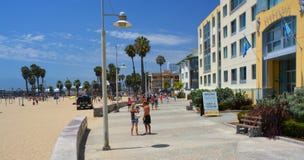 De promenade in Santa Monica, Los Angeles de V.S. royalty-vrije stock afbeelding De promenade in Santa Monica, Los Angeles de V.S. royalty-vrije stock afbeelding