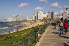 De promenade van tel. Aviv- Jaffa israël royalty-vrije stock afbeelding De promenade van tel. Aviv- Jaffa israël royalty-vrije stock afbeelding