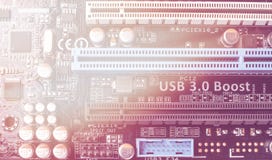 De raad van de kring De technologie van de elektronische computerhardware Motherboard digitale spaander Stock Foto De raad van de kring De technologie van de elektronische computerhardware Motherboard digitale spaander Stock Foto