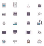 De reeks van het binnenlandse toestellenpictogram vector illustratie De reeks van het binnenlandse toestellenpictogram vector illustratie