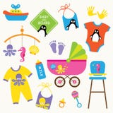 De Reeks van het Product van de baby stock illustratie De Reeks van het Product van de baby stock illustratie