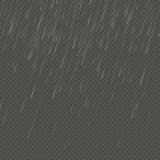 De regen isoleerde realistisch anglewise effect Het transparante malplaatje van de aardregenval Eps 10 vector illustratie De regen isoleerde realistisch anglewise effect Het transparante malplaatje van de aardregenval Eps 10 vector illustratie
