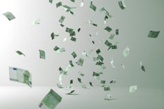 De regen van het geld Vliegend geld vector illustratie De regen van het geld Vliegend geld vector illustratie