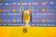 De Reis 2012 van de Trofee van UEFA Champions League stock afbeelding De Reis 2012 van de Trofee van UEFA Champions League stock afbeelding