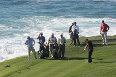 De reis van het pgagolf van het Strand 2006 van de kiezelsteen stock foto's De reis van het pgagolf van het Strand 2006 van de kiezelsteen stock foto's