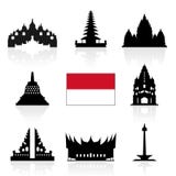 De Reispictogrammen van Indonesië vector illustratie De Reispictogrammen van Indonesië vector illustratie