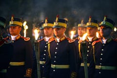 De Roemeense vieringen van de Dag van het Leger royalty-vrije stock afbeeldingen De Roemeense vieringen van de Dag van het Leger royalty-vrije stock afbeeldingen