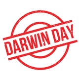 De rubberzegel van Darwin Day stock illustratie De rubberzegel van Darwin Day stock illustratie