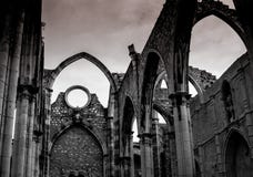 De ruïnes van Convento do Carmo stock afbeelding De ruïnes van Convento do Carmo stock afbeelding