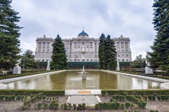 De Sabatini-Tuinen in Madrid, Spanje. royalty-vrije stock afbeeldingen De Sabatini-Tuinen in Madrid, Spanje. royalty-vrije stock afbeeldingen