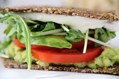 De sandwich van cachoumayo upclose stock afbeelding De sandwich van cachoumayo upclose stock afbeelding