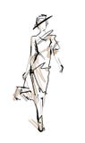 De schets van de mannequin royalty-vrije illustratie De schets van de mannequin royalty-vrije illustratie