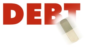De schuld van Word royalty-vrije stock afbeeldingen De schuld van Word royalty-vrije stock afbeeldingen