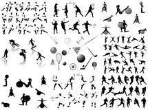 De silhouetten van sporten vector illustratie De silhouetten van sporten vector illustratie