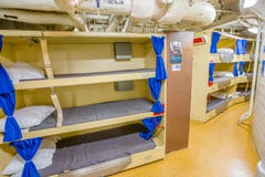 De slaapkamer van de slagschipzeeman stock afbeelding De slaapkamer van de slagschipzeeman stock afbeelding