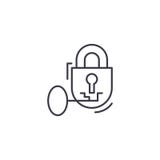 De sleutel tot concept van het succes het lineaire pictogram De sleutel tot het vectorteken van de succeslijn, symbool, illustrat stock illustratie De sleutel tot concept van het succes het lineaire pictogram De sleutel tot het vectorteken van de succeslijn, symbool, illustrat stock illustratie