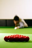 De speler van de snooker stock afbeeldingen De speler van de snooker stock afbeeldingen