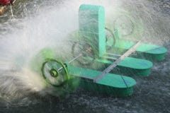 De spinnende Beluchtingstoestellen van het Peddelwiel stock foto De spinnende Beluchtingstoestellen van het Peddelwiel stock foto