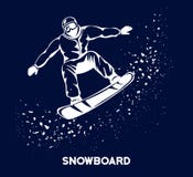 De Sport van de wintersnowboarding royalty-vrije illustratie De Sport van de wintersnowboarding royalty-vrije illustratie