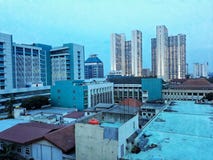De Stad Scape van Djakarta royalty-vrije stock foto's De Stad Scape van Djakarta royalty-vrije stock foto's