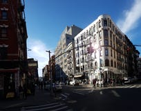De Stad van weinig Italië, Manhattan, New York, NY Stock Afbeelding De Stad van weinig Italië, Manhattan, New York, NY Stock Afbeelding