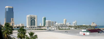 De stadshorizon van Doha De stadshorizon van Doha