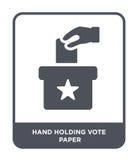 de stemdocument van de handholding pictogram in in ontwerpstijl de stemdocument van de handholding pictogram op witte achtergrond stock illustratie de stemdocument van de handholding pictogram in in ontwerpstijl de stemdocument van de handholding pictogram op witte achtergrond stock illustratie