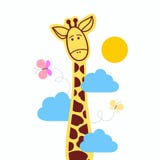 De stijl van het girafbeeldverhaal royalty-vrije illustratie De stijl van het girafbeeldverhaal royalty-vrije illustratie