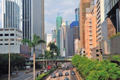 De straatmening van Hongkong Stock Afbeelding De straatmening van Hongkong Stock Afbeelding