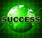 De succesgrafiek betekent Winnaar Resolutie en het Winnen stock illustratie De succesgrafiek betekent Winnaar Resolutie en het Winnen stock illustratie
