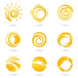 De symbolen van de zon royalty-vrije illustratie De symbolen van de zon royalty-vrije illustratie