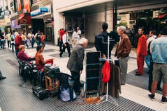 De Tangodansers van Argentinië Buenos aires in Calle Florida royalty-vrije stock afbeeldingen De Tangodansers van Argentinië Buenos aires in Calle Florida royalty-vrije stock afbeeldingen
